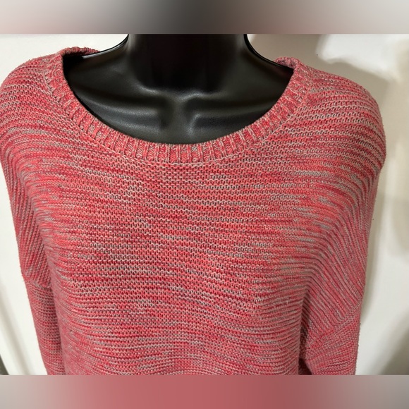 BDG coral & gray oatmeal sweater size S, crewneck oversized comfy, soft & cozy - Picture 8 of 9